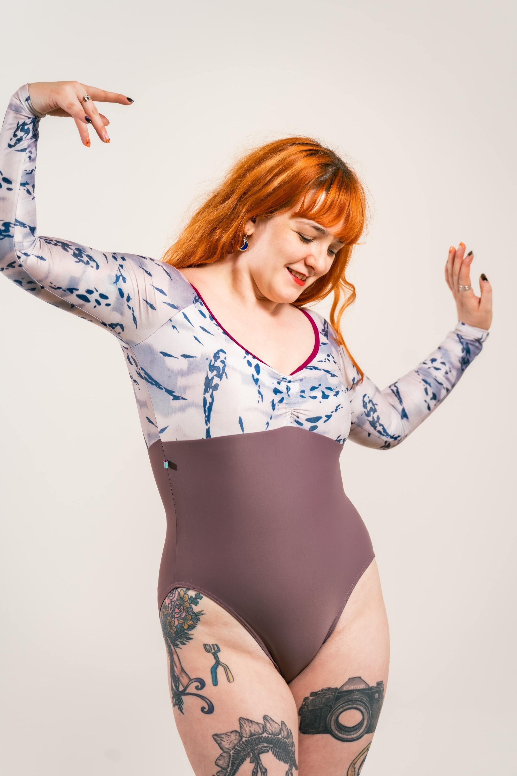 ALEXANDRIA FULL SLEEVE LEOTARD - - Imperfect Pointes