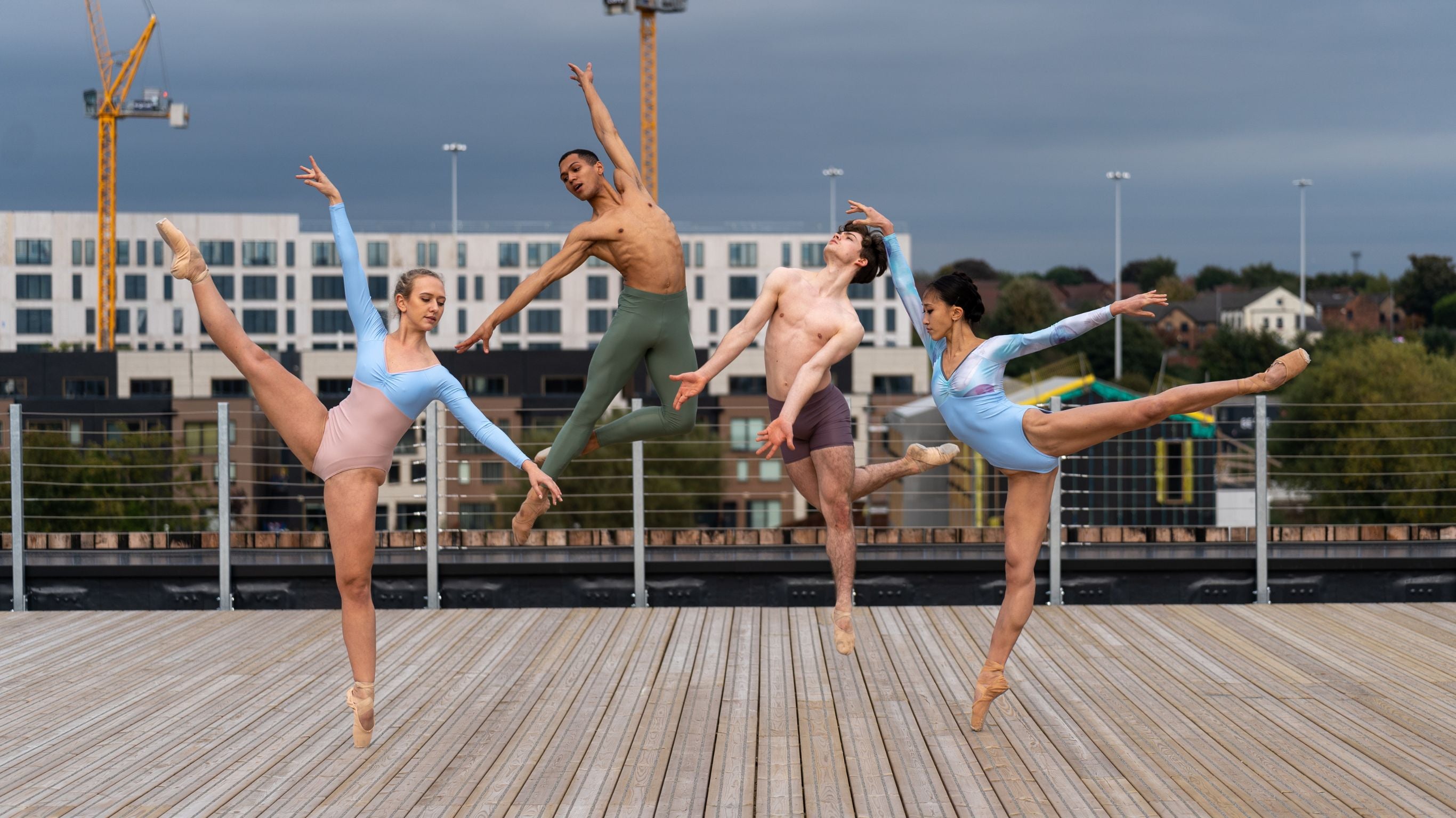 ballet dancers from Northern ballet dressed in imperfect pointes sustainable dancewear 