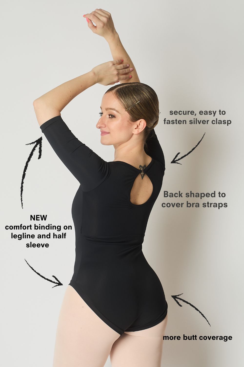We Got Boobs dance leotard - Black