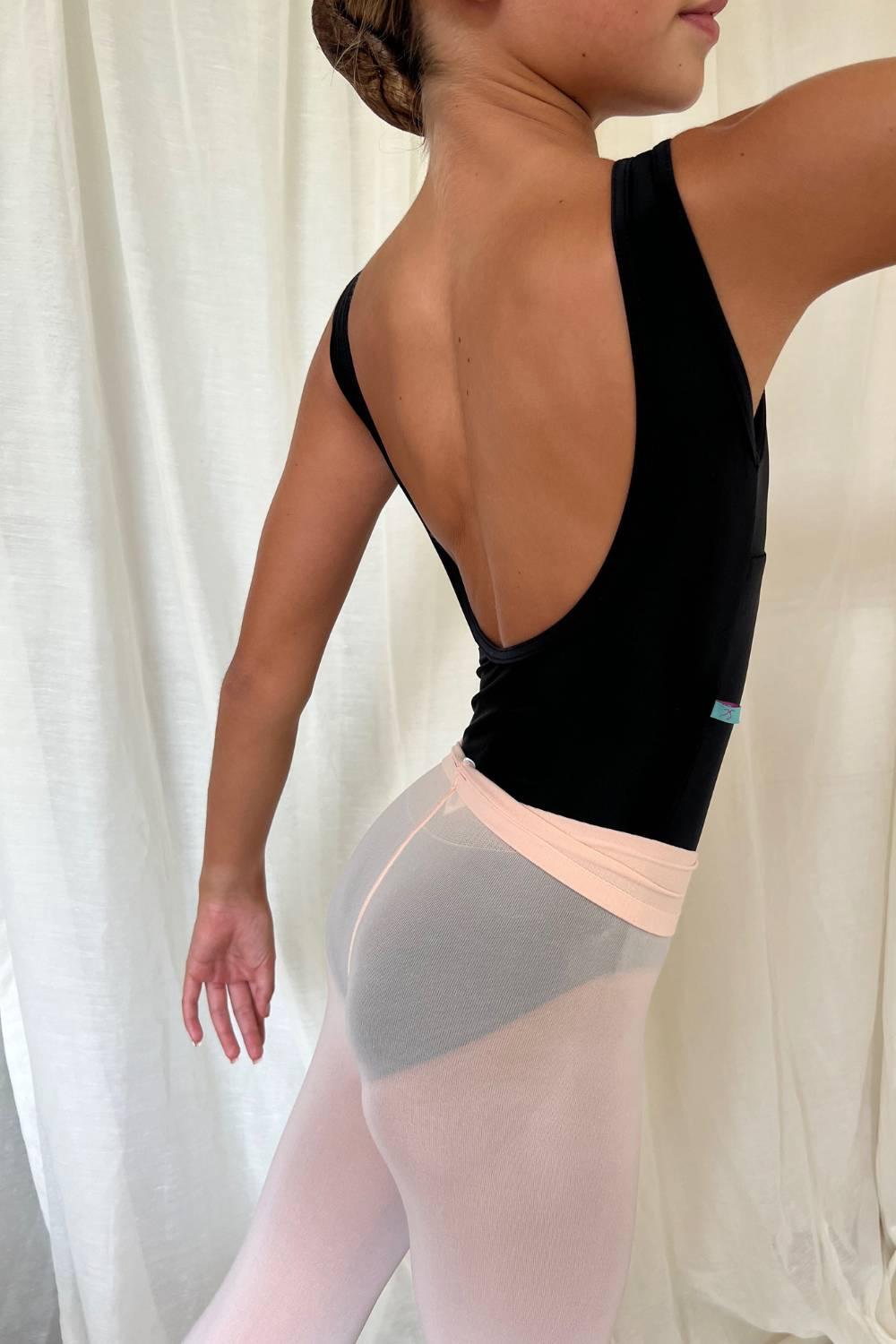 Girls Ballet Tights Convertible - Pink or Skin Toned - Convertible Ballet Tights, girls, Ready to Ship - Imperfect Pointes