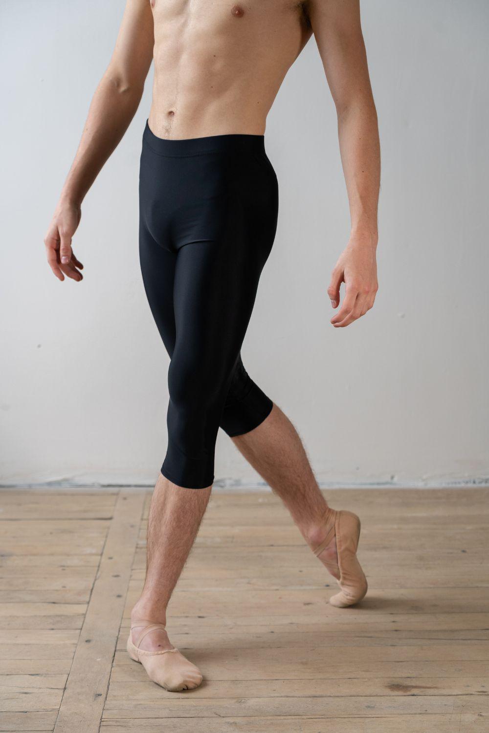 Men's Below Knee Dance Tights -Black-Men's Ballet Tights Sustainable-Imperfect Pointes- Modbury
