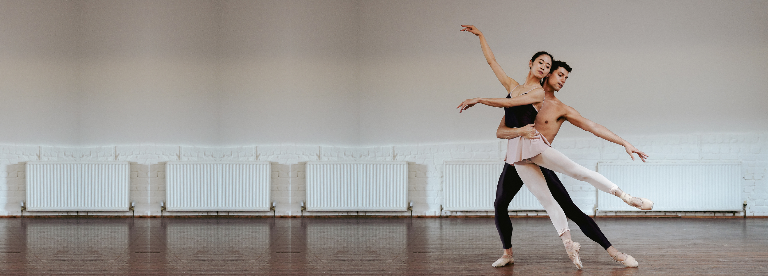 ballet leotard and tights worn by Keaton Leier and Koto Ishihara of National Ballet of Canada for Imperfect Pointes