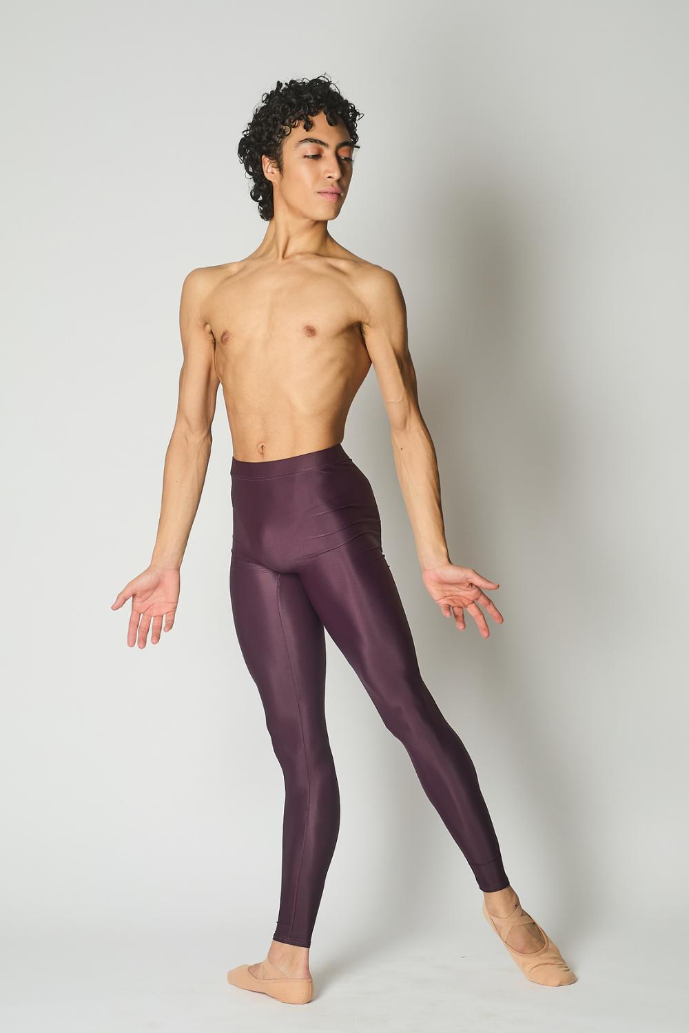 Men's Po Delta Dance Tights - Cherry Noir
