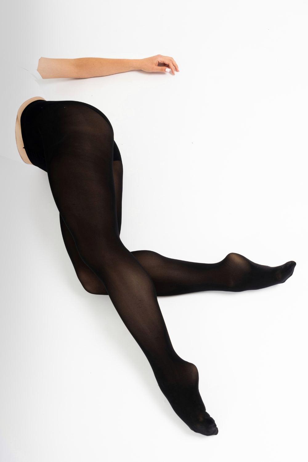 Black Convertible Ballet Tights TWO PACK - Ready to Ship - Imperfect Pointes