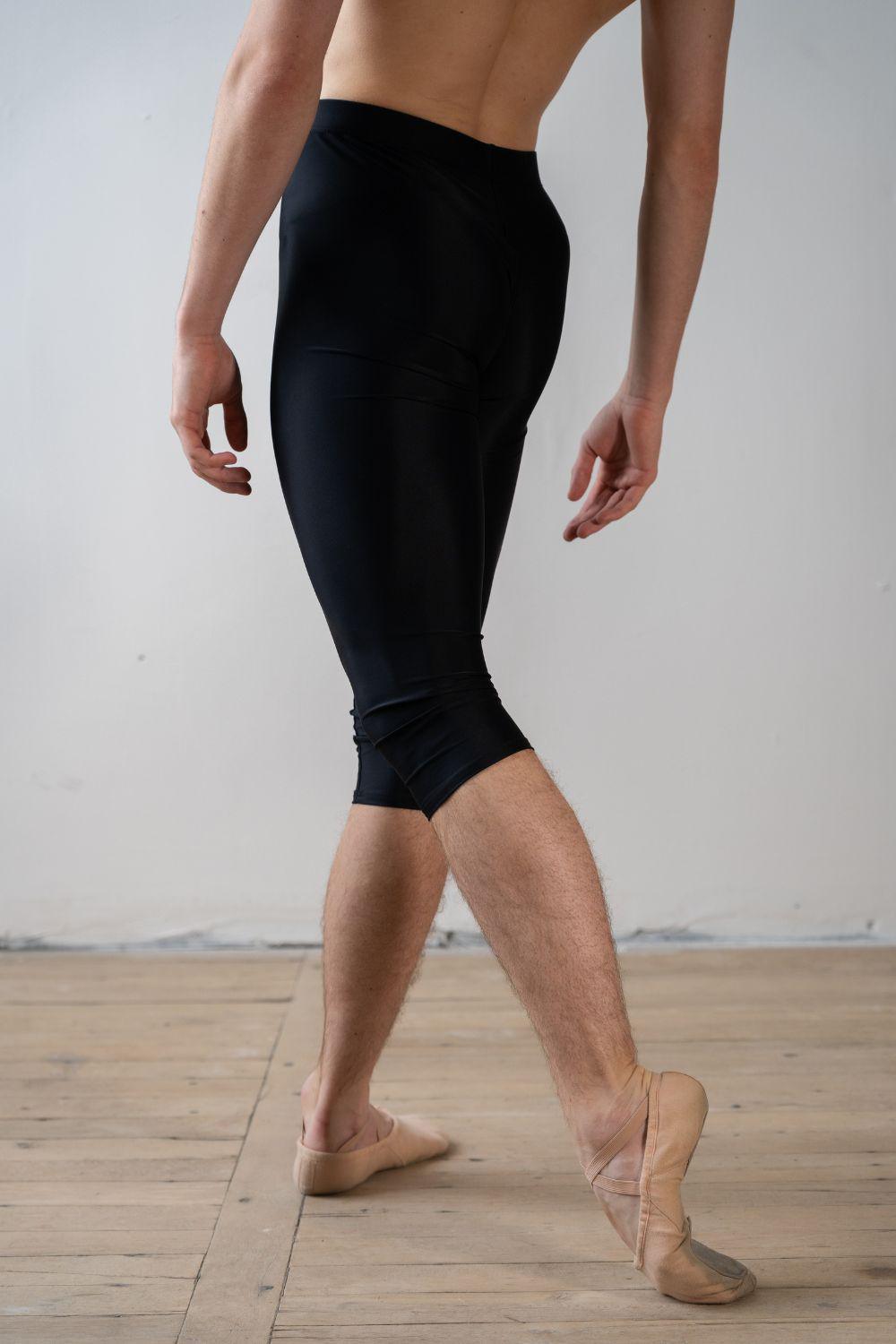 Men's Below Knee Dance Tights -Black-Men's Ballet Tights Sustainable-Imperfect Pointes- Modbury