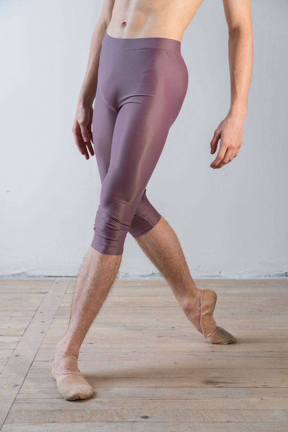 Men's Below Knee Dance Tights -Mauve-Men's Ballet Tights Sustainable-Imperfect Pointes- Modbury