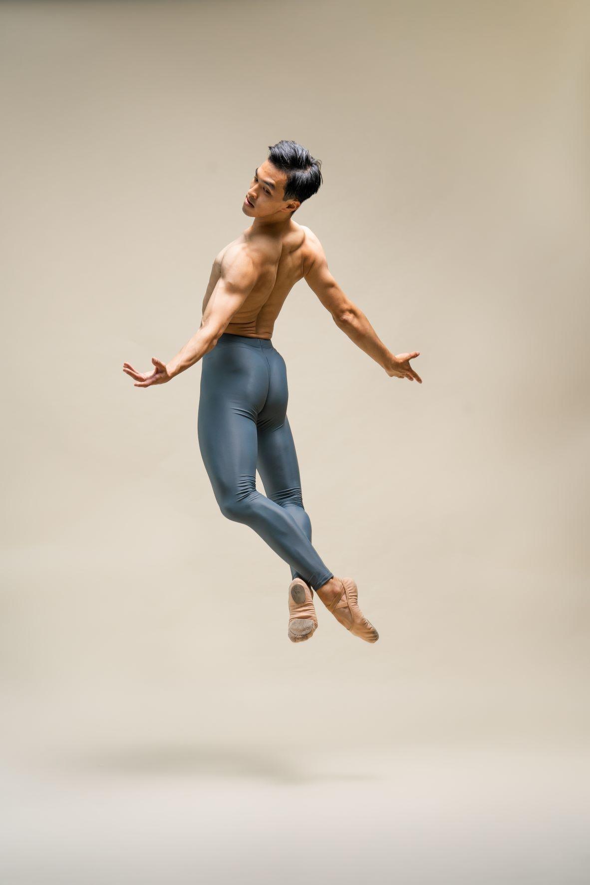 Men's Dance Tights -Grey-Men's Sustainable Ballet Tights-Imperfect Pointes- Po Delta