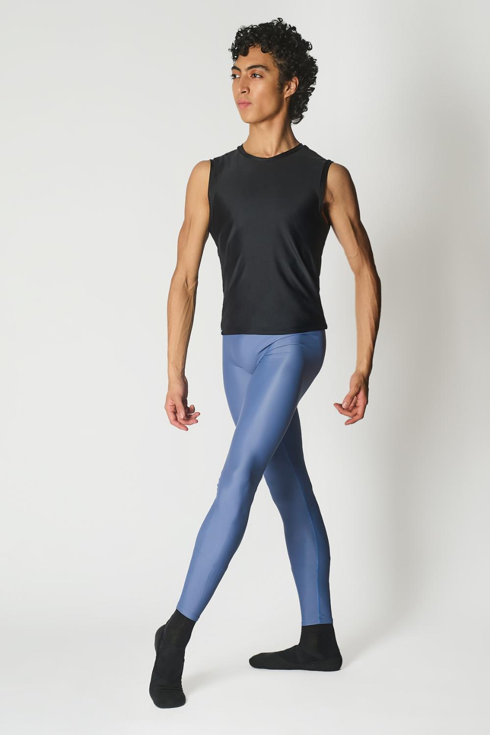 Men's Po Delta Dance Tights - Film Blue