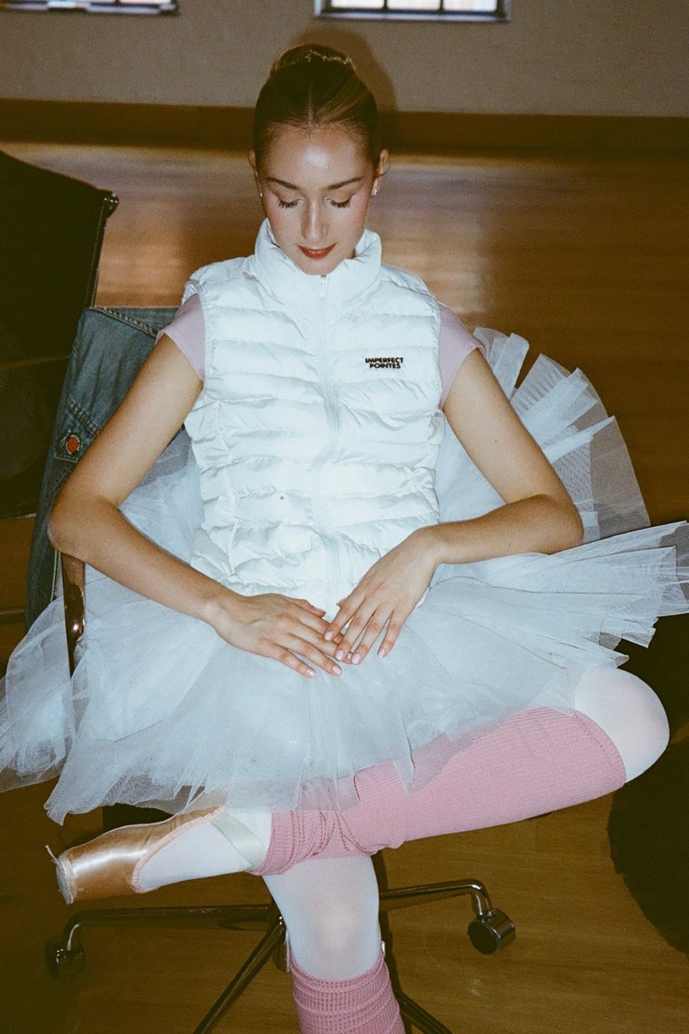 Womens Quilted Bodywarmer Gilet with BLACK Embroidered  Logo