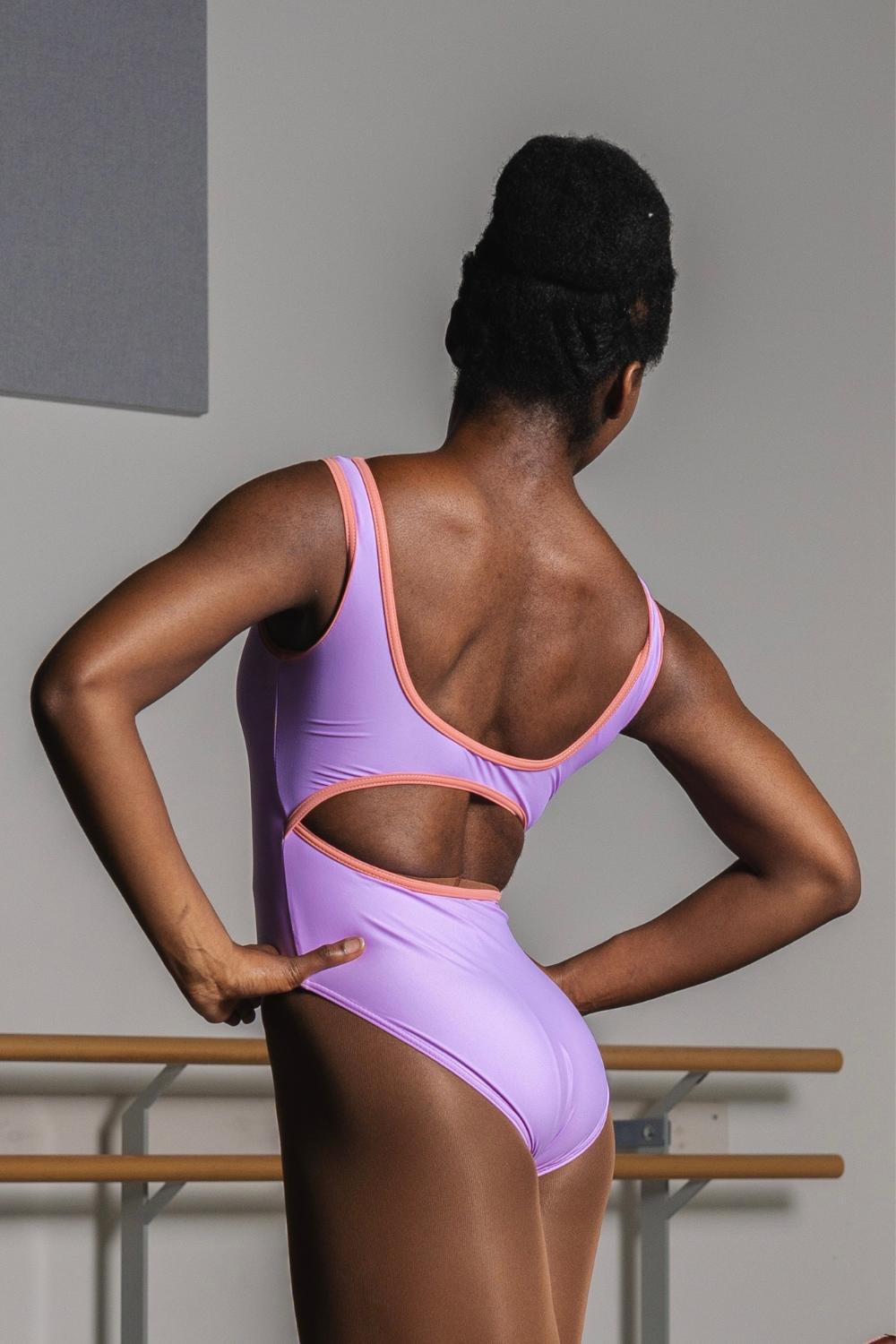 Women's Seychelles Leotard - Lavender with Porcelain - Ready to Ship, Sleeveless - Imperfect Pointes
